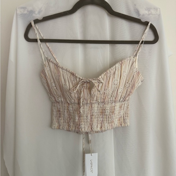 NWT L*Space Falling For You Camisole Crop Top Size Medium - Picture 6 of 9